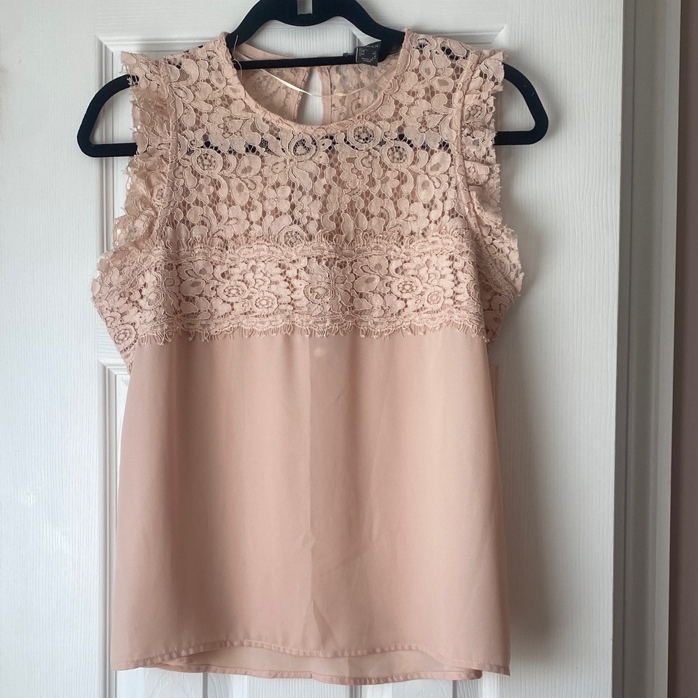 Primark Lace Blouse - Soft Pink